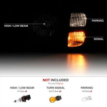 Cargar imagen en el visor de la galería, Fits 2002-2004 Nissan Xterra XE SE {FACTORY STYLE} Black Headlight - NINTE