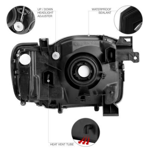 Fits 2002-2004 Nissan Xterra XE SE {FACTORY STYLE} Black Headlight - NINTE