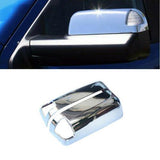 NINTE Mirror Cover for 2011-2024 Dodge Ram 1500 10-23 Ram 2500 3500 4500 Top Half Chrome With Turn Signal Hole