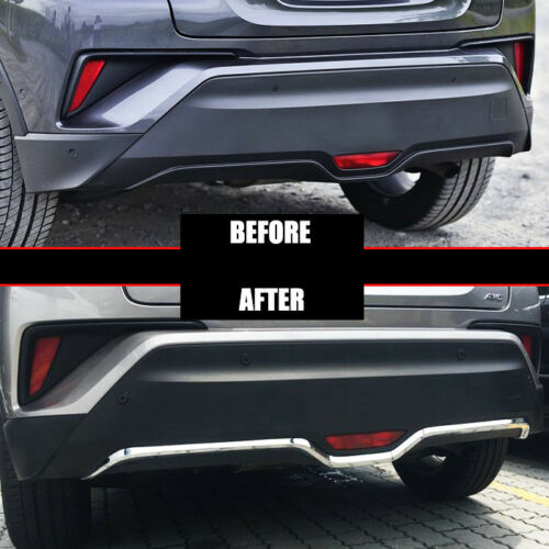 NINTE Toyota C-HR 2016-2019 ABS Chrome Rear Bumper Protector Cover - NINTE