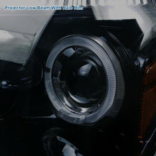 Laden Sie das Bild in den Galerie-Viewer, Glossy Black For 05-07 Dodge Magnum Smoke LED Halo Projector Headlights Pair - NINTE