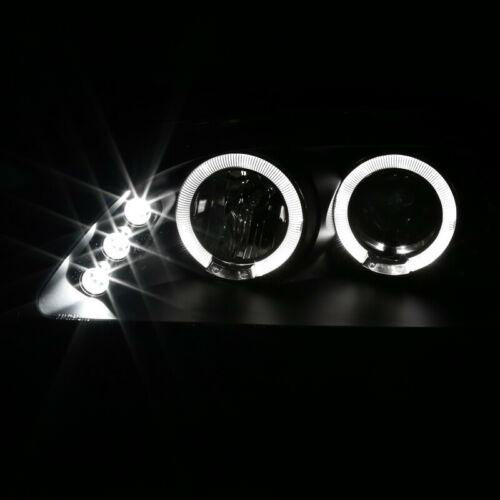 For Honda 98-02 Accord 2/4Dr LED Halo Projector Headlights Driving Lamps Black - NINTE