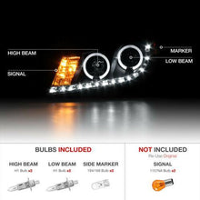 Load image into Gallery viewer, Halo Black Projector LED Headlight Lamp For Honda Accord 08-12 CP2 - NINTE