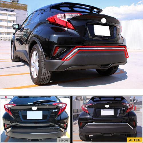 NINTE Rear Bumper Decorate Strip for 2016-2018 Toyota C-HR CHR