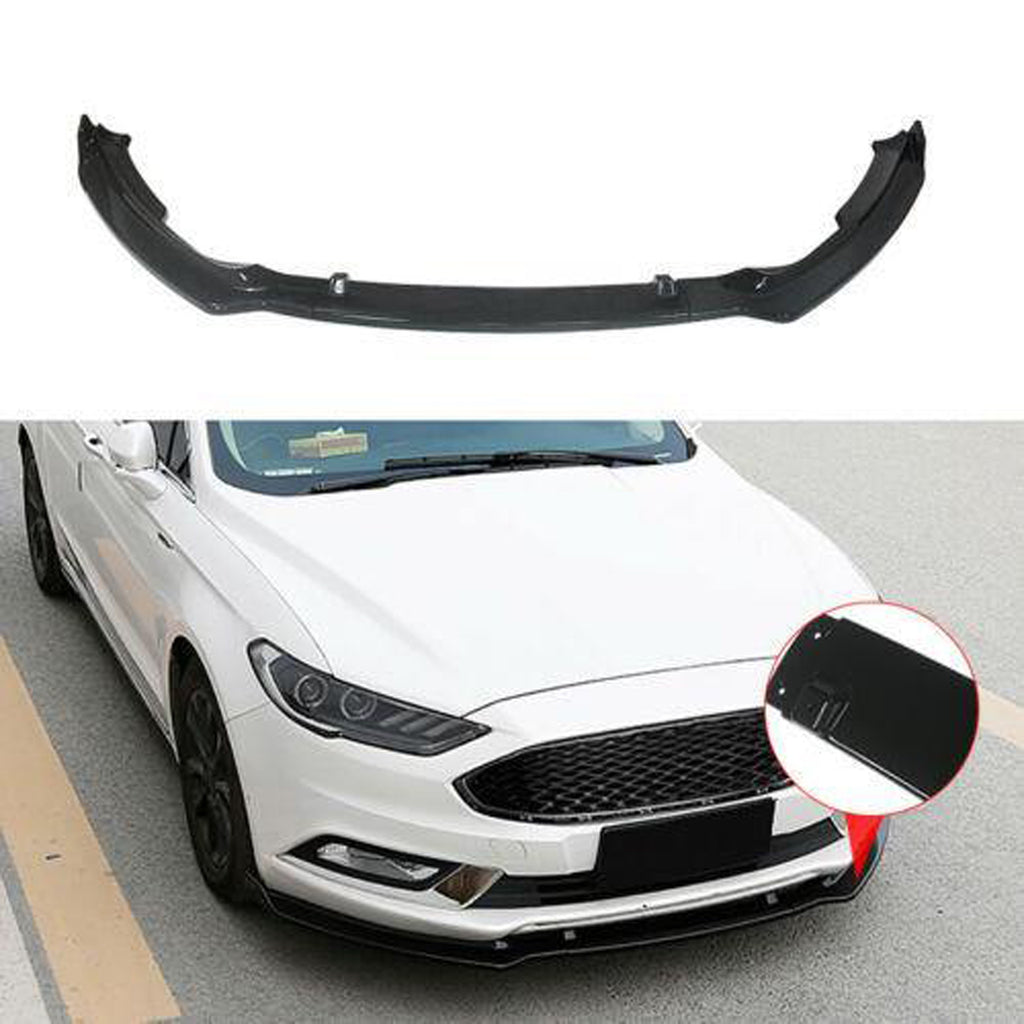 NINTE Front Lip For Ford Fusion 2017-2018 Front Bumper Lip Body Kit Spoiler Splitter