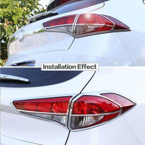 NINTE Hyundai Tucson 2015-2017 Chrome Rear Taillight lamp Covers Trim Modling - NINTE