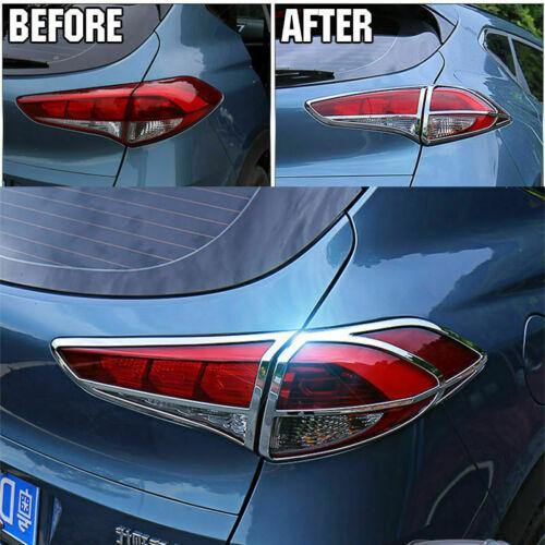NINTE Hyundai Tucson 2015-2017 Chrome Rear Taillight lamp Covers Trim Modling - NINTE
