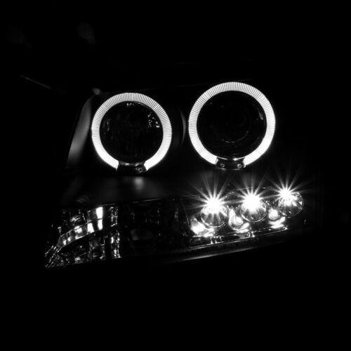 For Nissan 05-12 Xterra LED Halo Projector Headlights Driving Head Lamps Black - NINTE