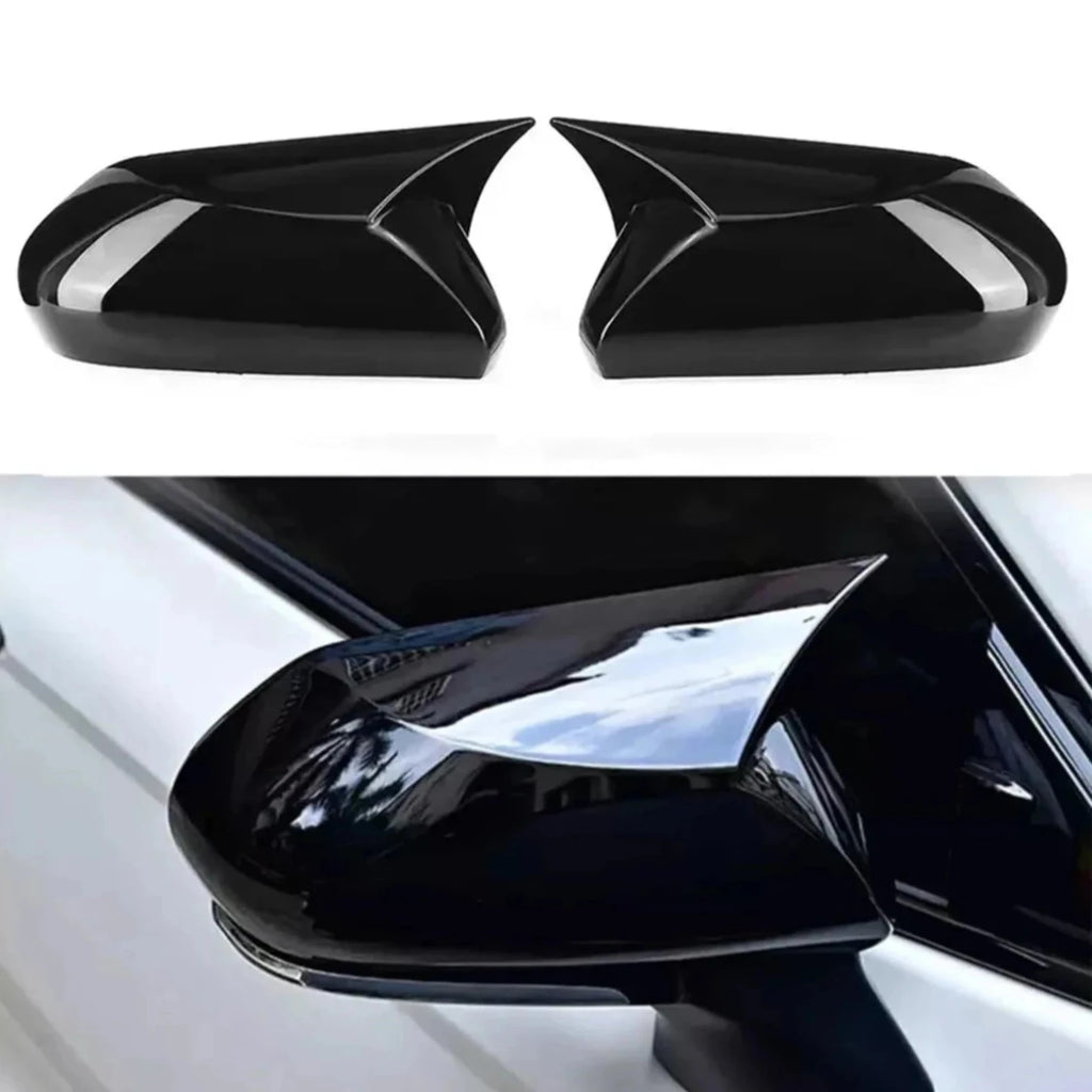 NINTE For 2025 Toyota Camry LE XLE SE XSE M Style Gloss Black Add On Mirror Cover Caps