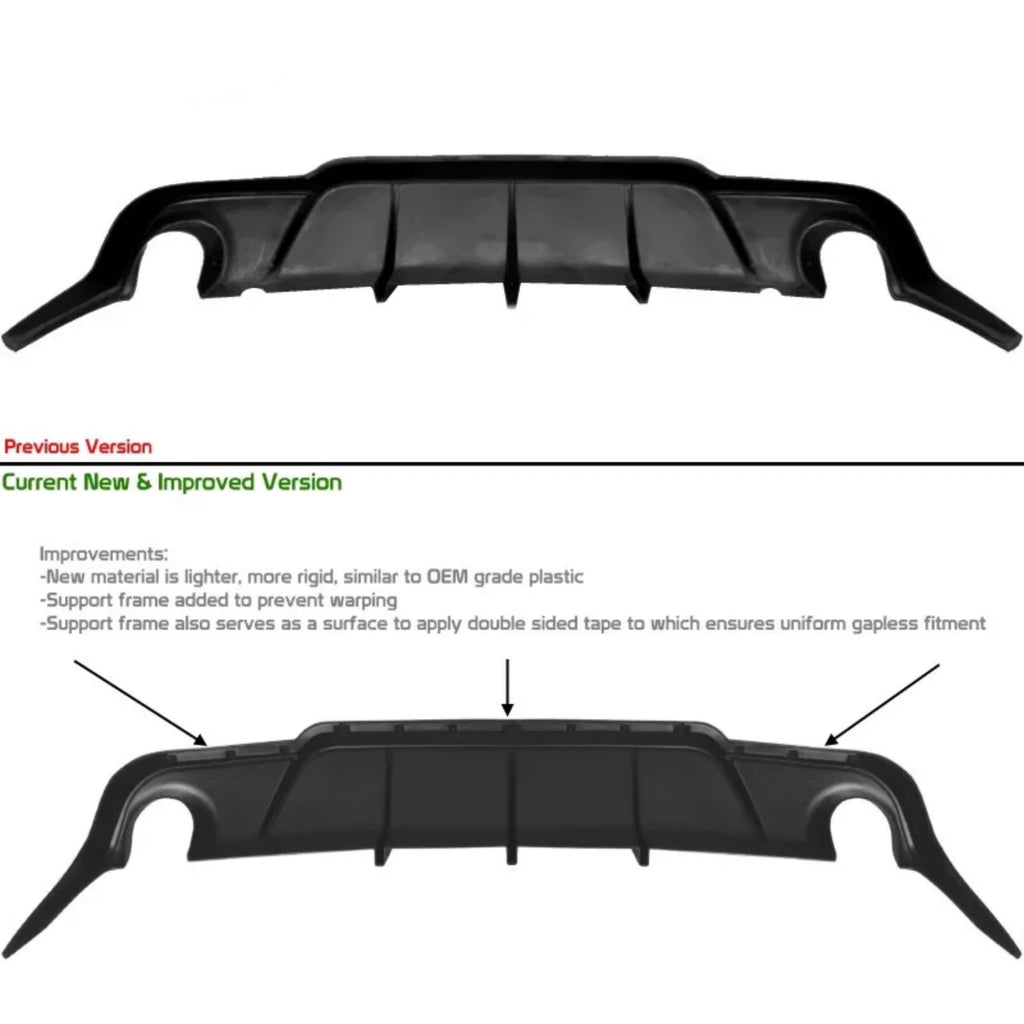 NINITE For 2006-2013 Lexus IS250 IS350 DMR Style Rear Bumper Lip Diffuser Body Kit - PP