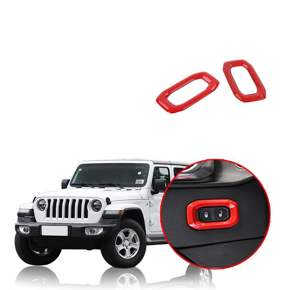 Ninte Jeep Wrangler JL 2018-2019 Door Lock Switch Button Cover Decoration - NINTE