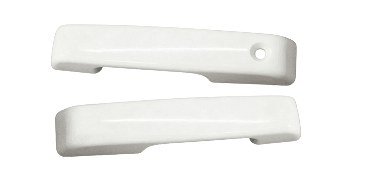 NINTE For 2021 - 2026 Ford F150 Door Handle covers fronts W/o SmrtKeyhole Oxford White - NINTE