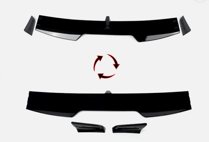 NINTE For BMW X6 G06 X6M 2020 - 2023 Gloss Black Rear Rear Roof Lip Spoiler Top Wing - NINTE
