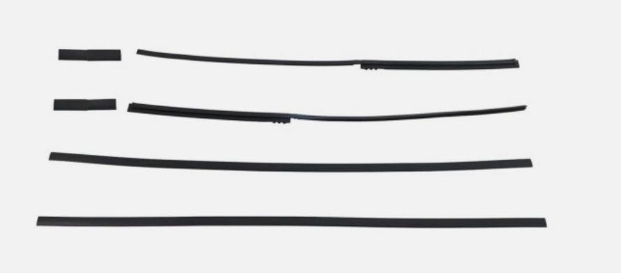 NINTE For 1 Pair Roof Drip Molding Weatherstrip Fit For 2003-2009 Toyota 4Runner Black