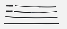 Laden Sie das Bild in den Galerie-Viewer, NINTE For 1 Pair Roof Drip Molding Weatherstrip Fit For 2003-2009 Toyota 4Runner Black