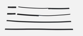 NINTE For 1 Pair Roof Drip Molding Weatherstrip Fit For 2003-2009 Toyota 4Runner Black