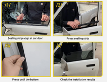 Laden Sie das Bild in den Galerie-Viewer, NINTE For Door Window Weatherstrips Belt Seal Moulding Trim For Toyota Pickup LN50 1984-1989