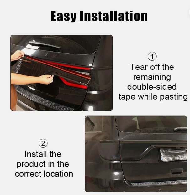 NINTE  Tail Light Lamp Cover Guard Trim For Dodge Durango 14+ Accessories Smoked Black