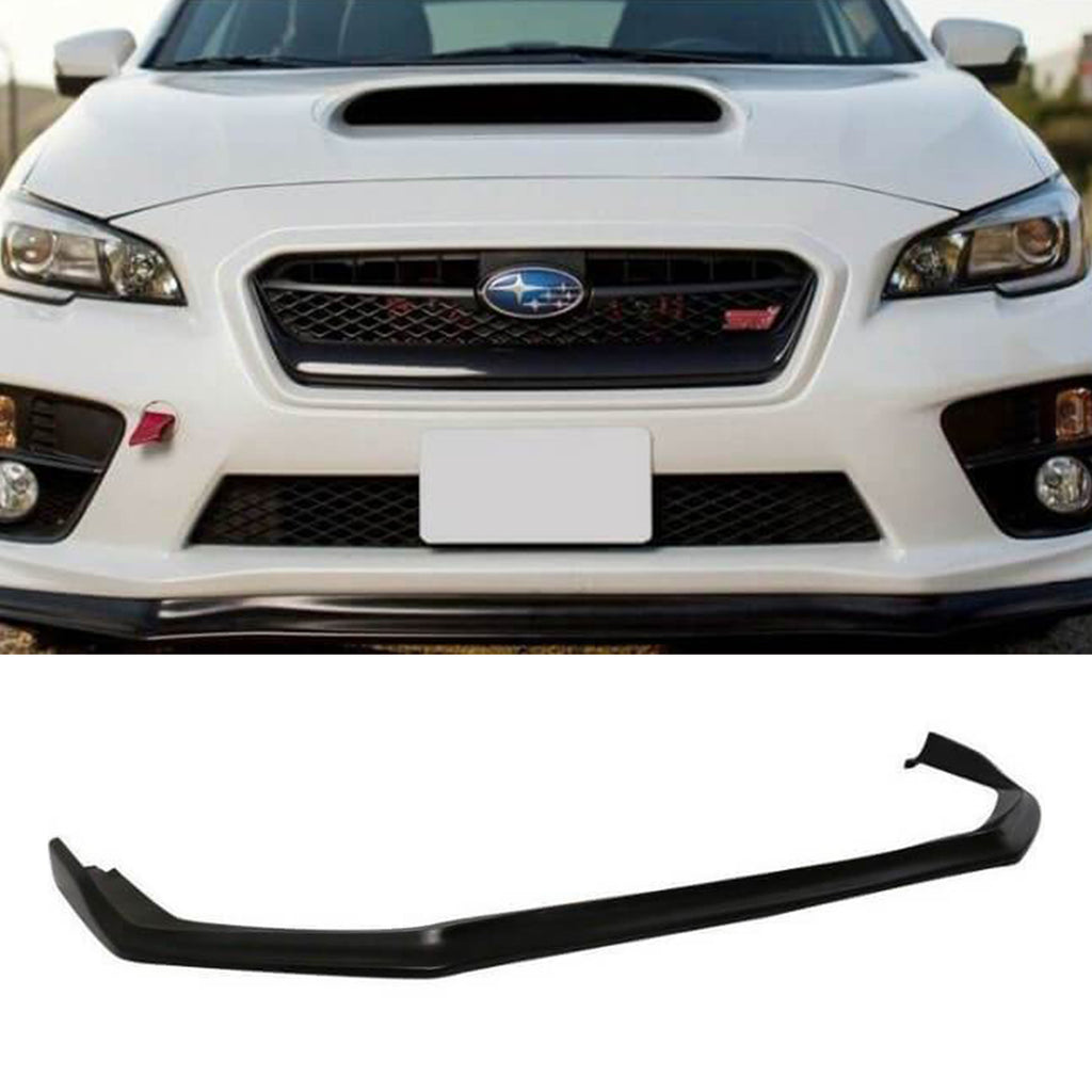 NINTE Front Bumper Lip For 2015-2017 Subaru WRX STi CS Style(Urethane)