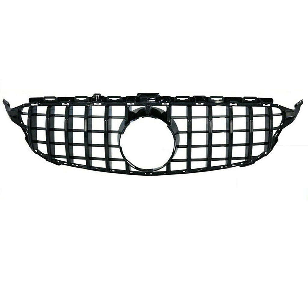 NINTE Grille for MERCEDES BENZ C Class W205 C43 AMG 2015-2018 No Camera Hole