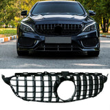 NINTE Grille for MERCEDES BENZ C Class W205 C43 AMG 2015-2018 No Camera Hole