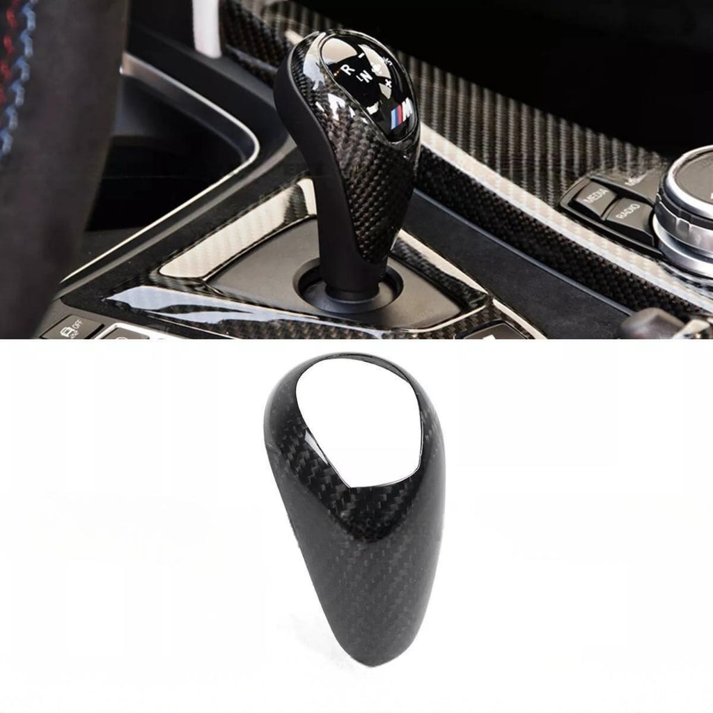 NINTE REAL CARBON SHIFT KNOB TRIM COVER FOR F87 M2 F80 M3 F82 M4 F85 X5M F86 X6M