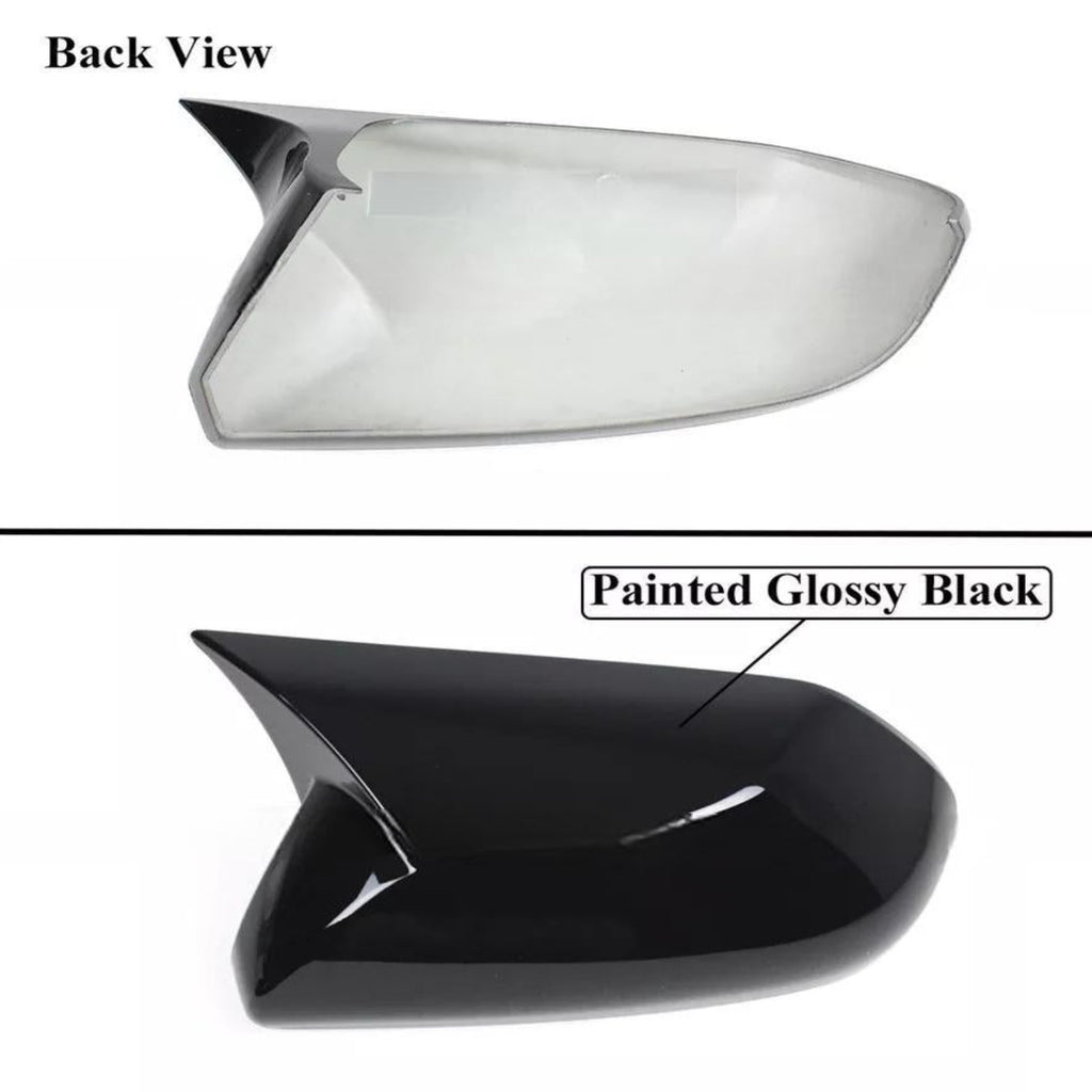 NINTE For 2025 Toyota Camry LE XLE SE XSE M Style Gloss Black Add On Mirror Cover Caps