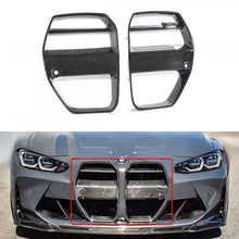 画像をギャラリービューアに読み込む, NINTE For 2021-2025 BMW M3 G80 M4 G82 G83 V Style Nose Grill Grille Real Dry Carbon Fiber