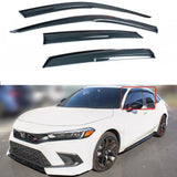 NINTE For 2022-2025 HONDA CIVIC SEDAN PREMIUM MUG STYLE WINDOW VISOR RAIN GUARD W/ CLIPS