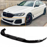 NINTE For 2021-2023 BMW G30 530i 540i M550i M Sport LCI FD Style Glossy Black Front Lip Splitter