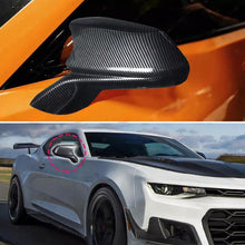 Cargar imagen en el visor de la galería, NINTE For 2016-2022 Chevy Camaro SS RS ZL1 LT Rearview Mirror Cover Cap Carbon Fiber