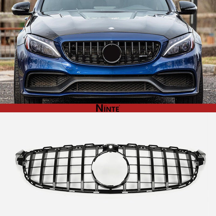 NINTE Grille For 2015 - 2018 Mercedes Benz W205 C63 C63s AMGs GTR Look Mesh - NINTE