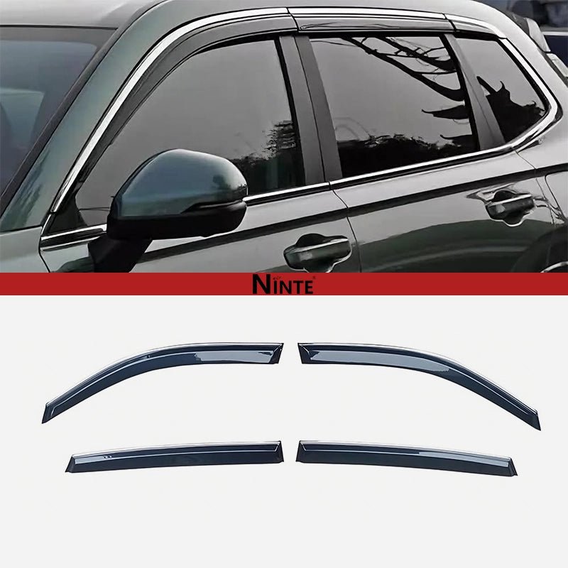 NINTE Premuim chrome trim window visor rain guard For 2023 - 2025 HONDA CR - V - NINTE