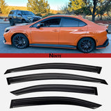 NINTE Window Visor Rain Guard For 2022-2025 Subaru WRX STI Vent Deflector