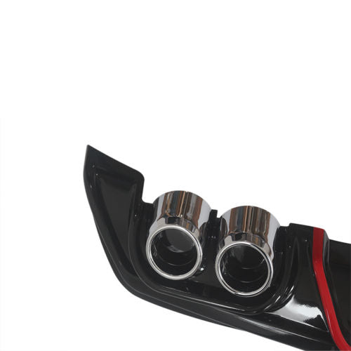 NINTE Ford Focus S/Se/Sel/Titanium 2013-2018 Gloss Black Rear lower Diffuser Bumper Lip - NINTE