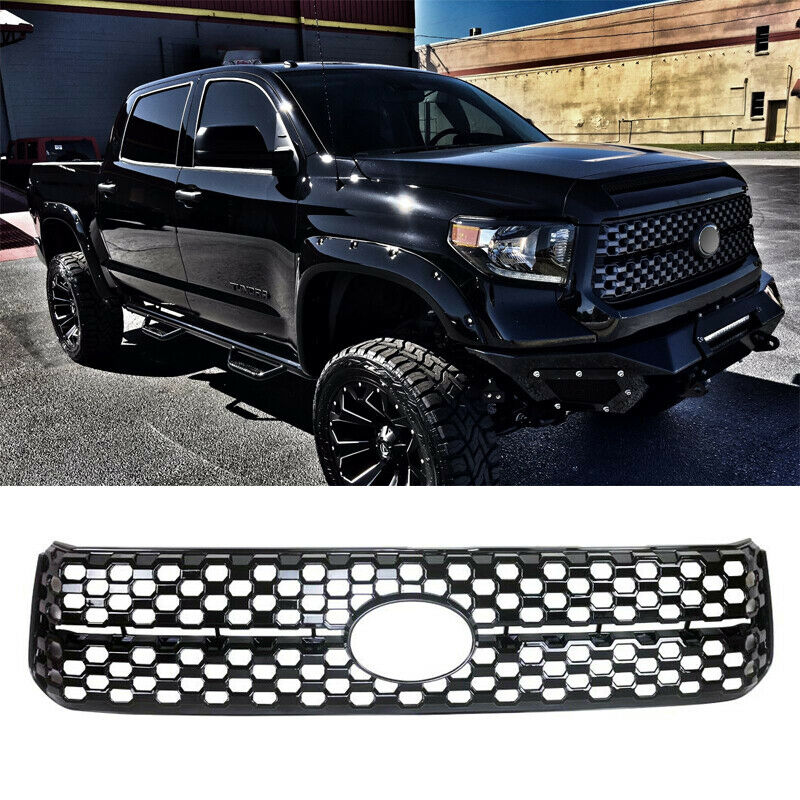 NINTE For 2018-2020 Toyota Tundra Platinum/SR5 ABS Chrome Grille Cover Overlay - NINTE