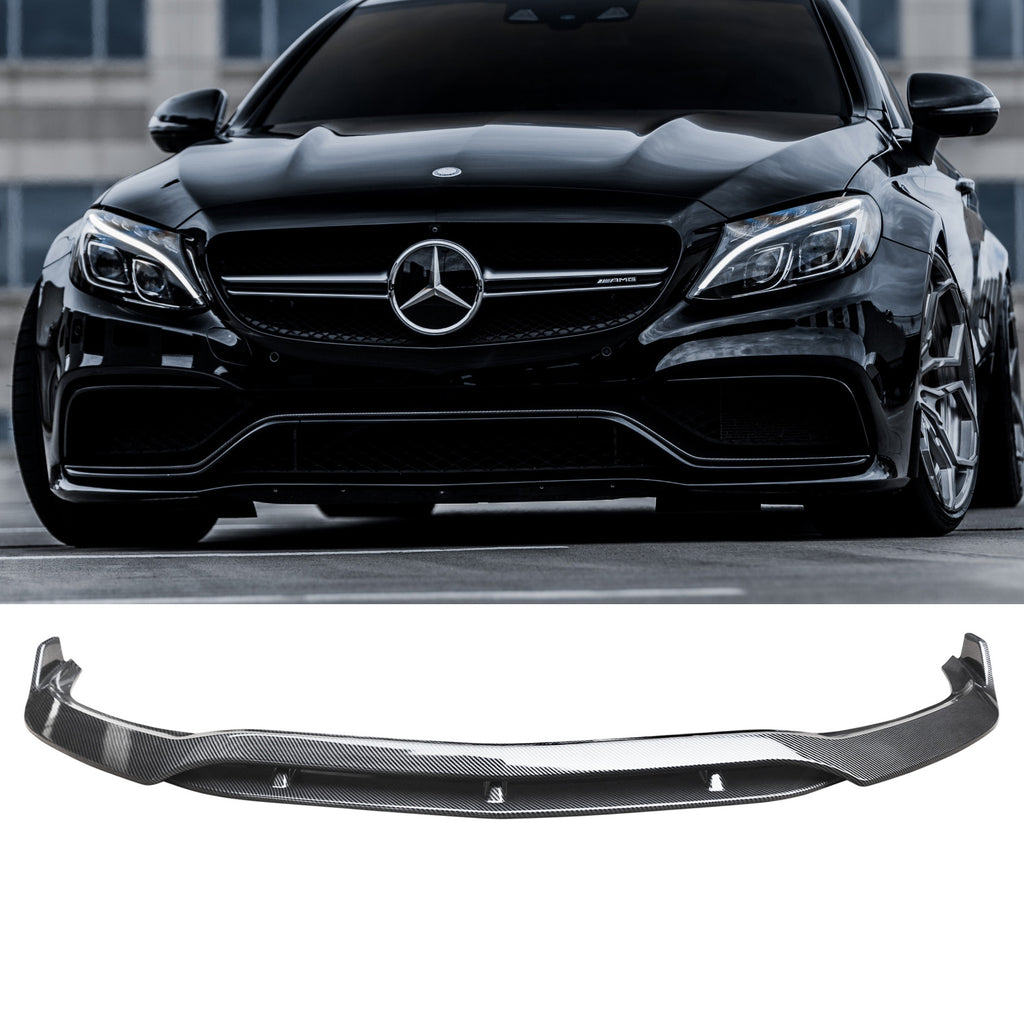 NINTE Front Bumper lip for 2015-2021 Mercedes Benz C63 B Style Splitter