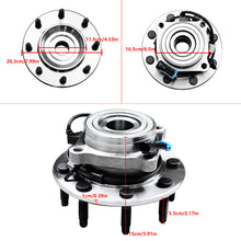 Load image into Gallery viewer, NINTE 8Lug 4WD Front Wheel Bearing and Hub For Chevrolet Silverado GMC Sierra 2500 HD