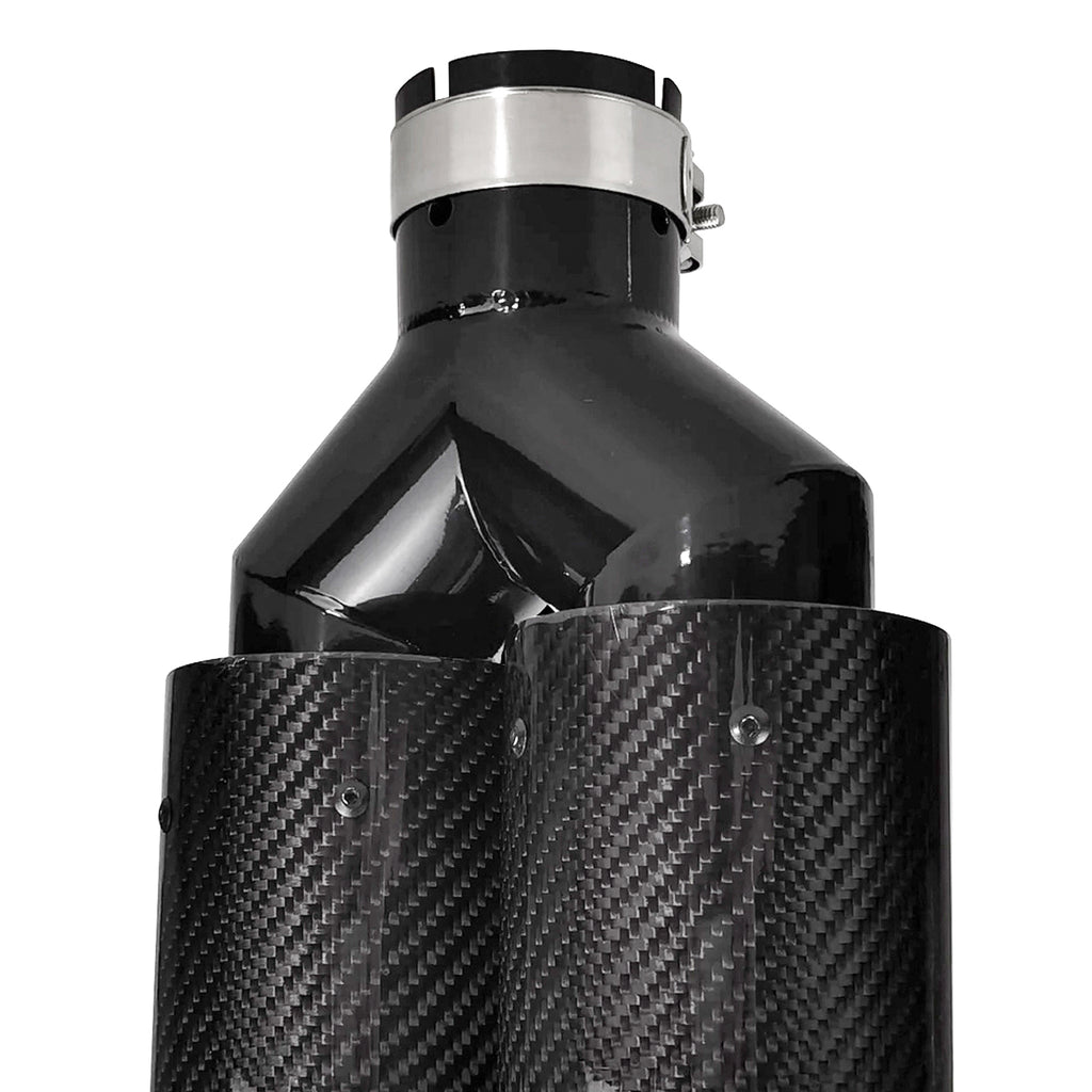 NINTE Carbon Fiber Dual Exhaust Tips For BMW F22 F23 F30 F31 F32 F33 F36 Set of 2