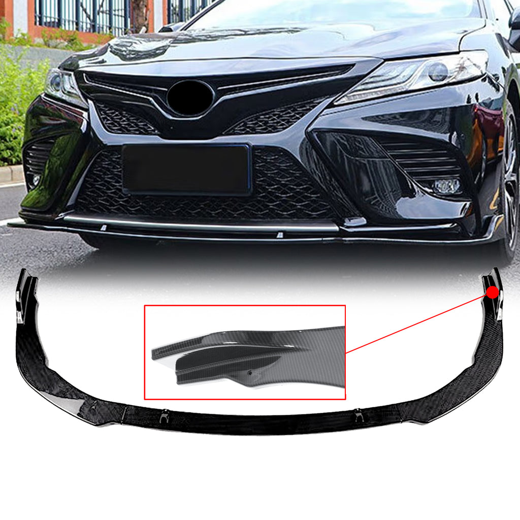 NINTE Front Bumper Lip For 2018-2023 Toyota Camry Sport SE XSE