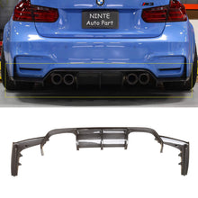 Load image into Gallery viewer, NINTE Dipped Carbon Fiber Look Rear Diffuser For 2015-2020 BMW F80 M3 F82 M4 F83
