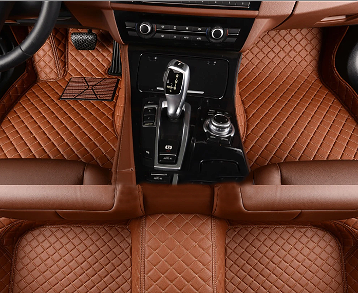 NINTE Audi Q7 2016-2019 Custom 3D Covered Leather Carpet Floor Mats - NINTE