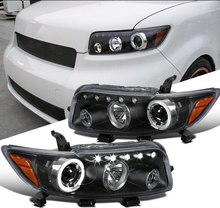 Load image into Gallery viewer, Fit Scion 08-10 xB LED Halo Black Projector Headlights Driving Head Lamps Pair - NINTE