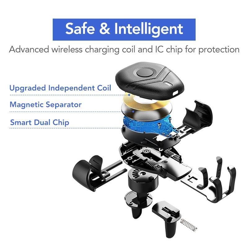 Ugreen Wireless Charger Car Phone Holder - NINTE