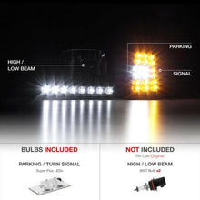 Load image into Gallery viewer, For FORD 97-03 F150 Black 4PC Headlight Corner Signal Lamp w/BRIGHT LED SMD Bulb - NINTE