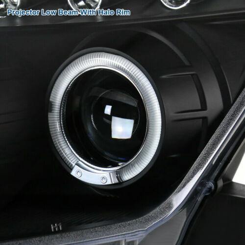 For Nissan 03-05 350Z Z33 Fairlady LED Halo Projector Headlights Lamps Black - NINTE
