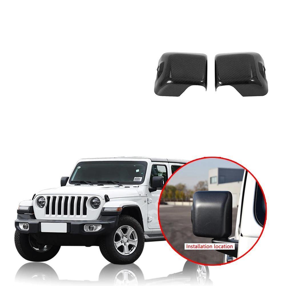 NINTE Jeep Wrangler JL 2018-2019 Rear view Mirror Decoration Frame Cover - NINTE